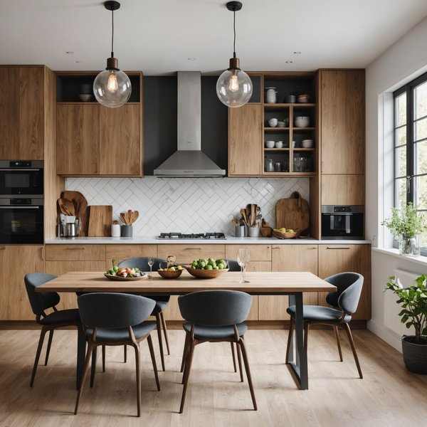 How can the choice of kitchen seating design promote longer, more mindful eating sessions?